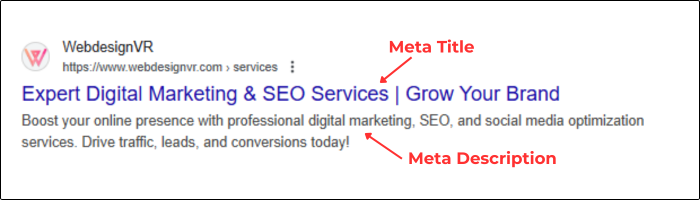 meta description 